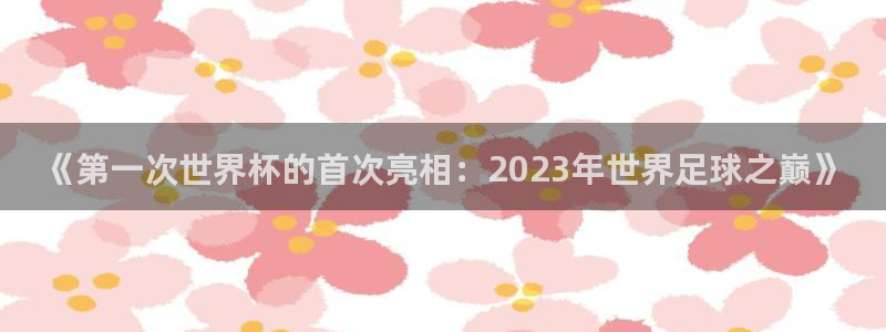 世界杯亚洲区预选赛积分榜：《第一次世界杯的首次亮相：2023年世界足球之巅》