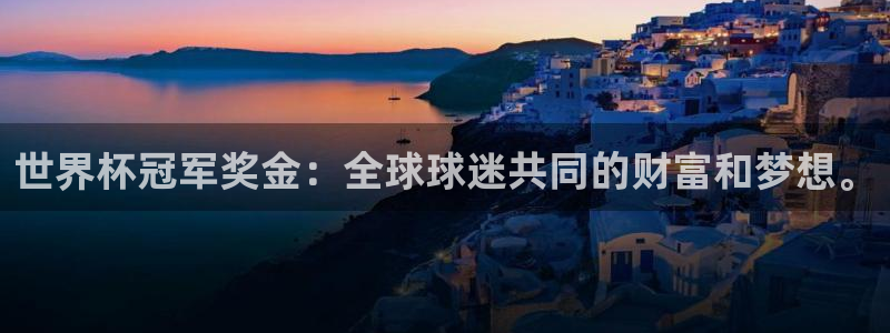 2026世界杯：世界杯冠军奖金：全球球迷共同的财富和梦想。